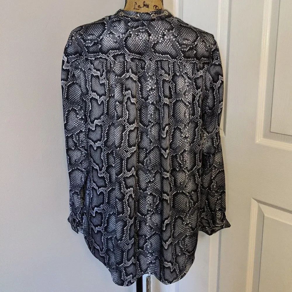 Michael Kors snake skin blouse - Picture 5 of 6